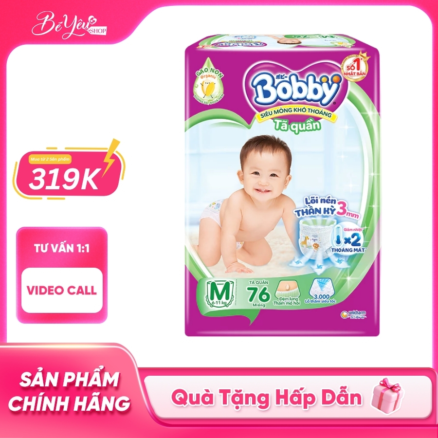 Tã Quần Bobby M 76M