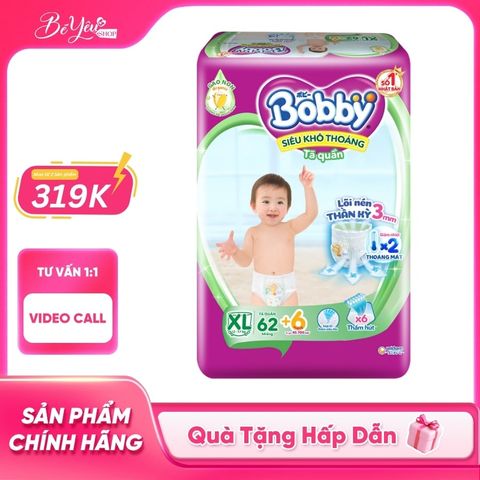 Tã Quần Bobby XL 62M