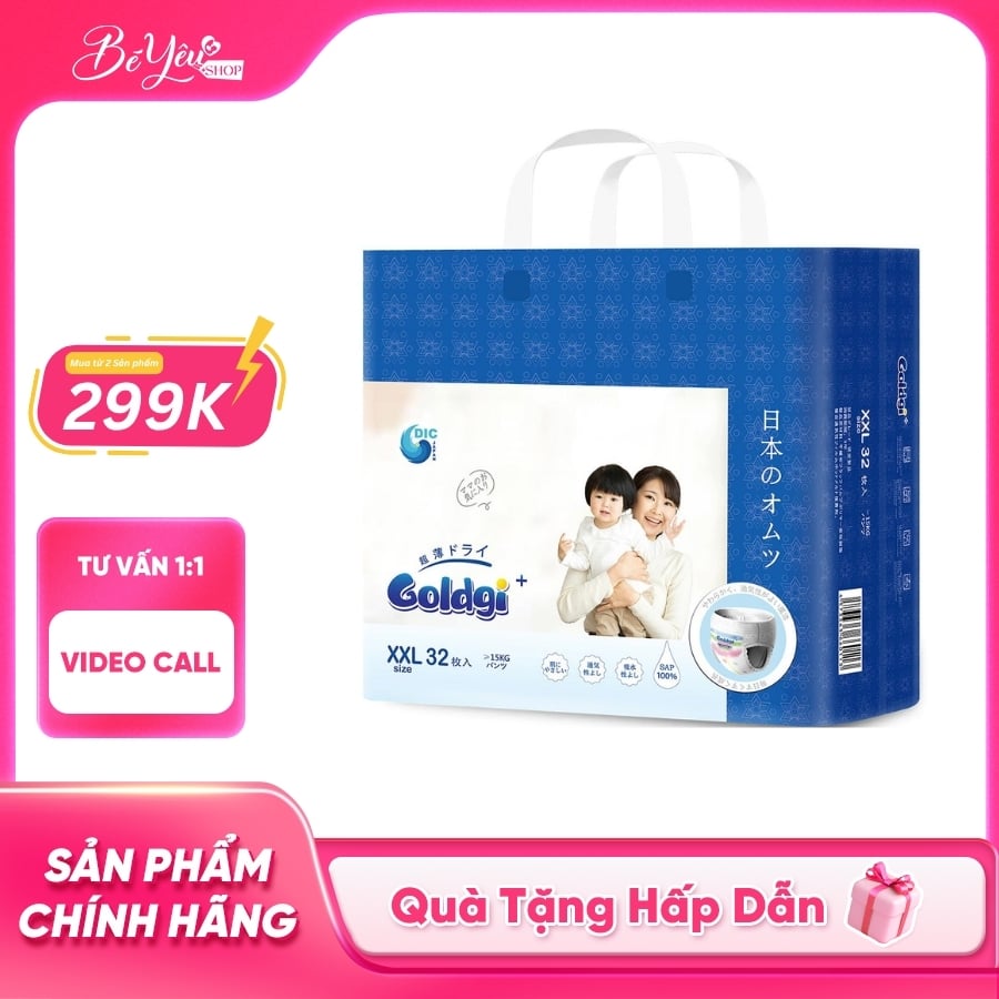 Tã Quần Goldgi  + XXL 32M
