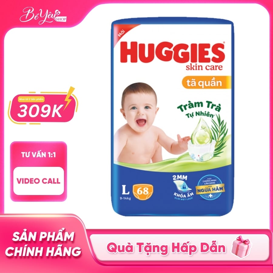 Tã Quần L Huggies 68M