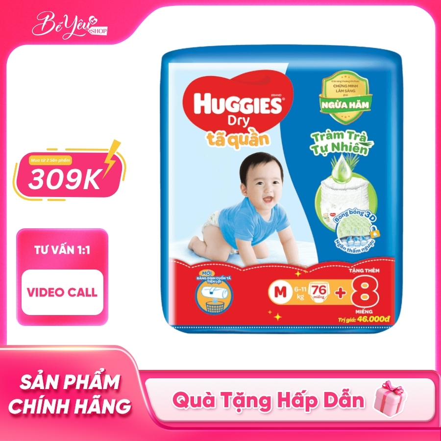 Tã Quần M Huggies 76M