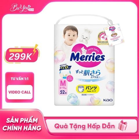 Tã Quần M Merries 52M