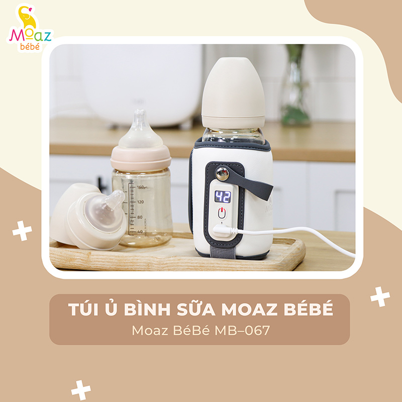 Giữ Ấm Bình Sữa Moaz Bebe Túi MB 067