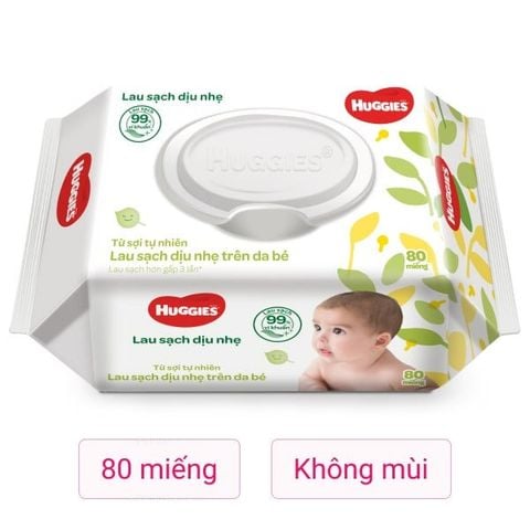 Khăn Ướt Không Mùi Huggies 80M