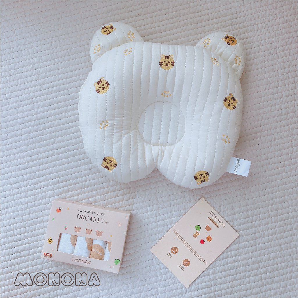 Gối Nằm Monona Tai Gấu Lõm MN039