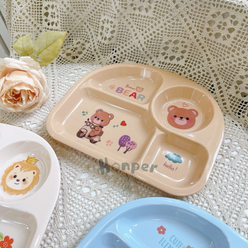 Khay Ăn Dặm Honper 4 Ngăn HP2316