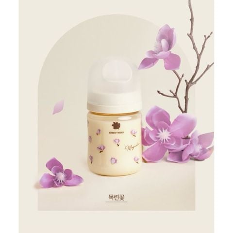 Bình Sữa Green Finger Hoa Mộc Lan 160ML