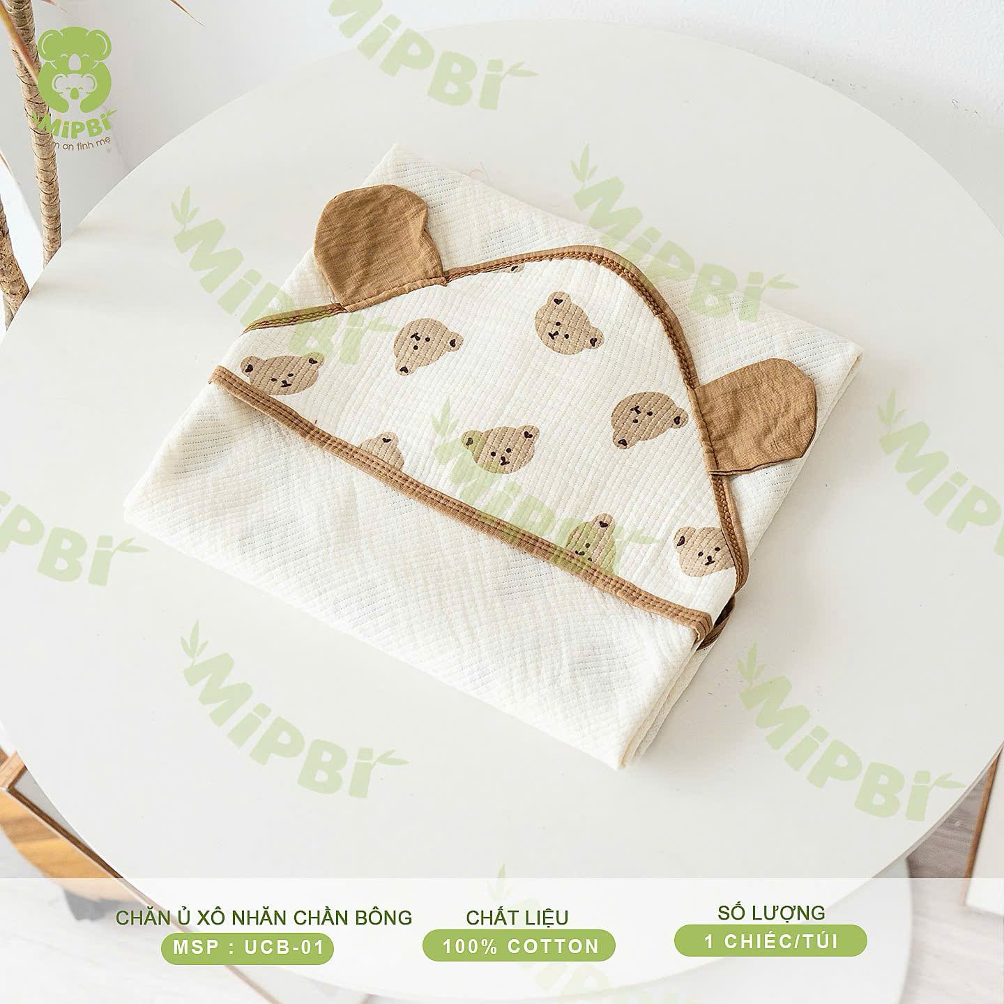 Khăn choàng ủ mipbi Xô 4 Lớp