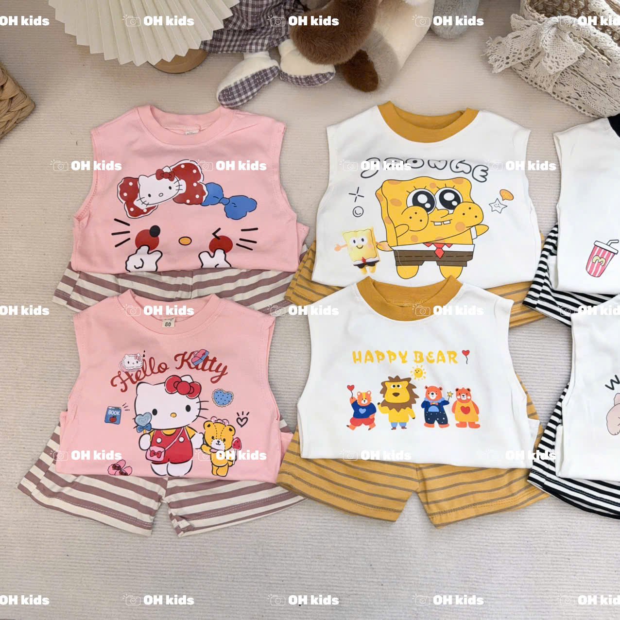 Bộ Cộc OT Zip In Hình Quần Kẻ