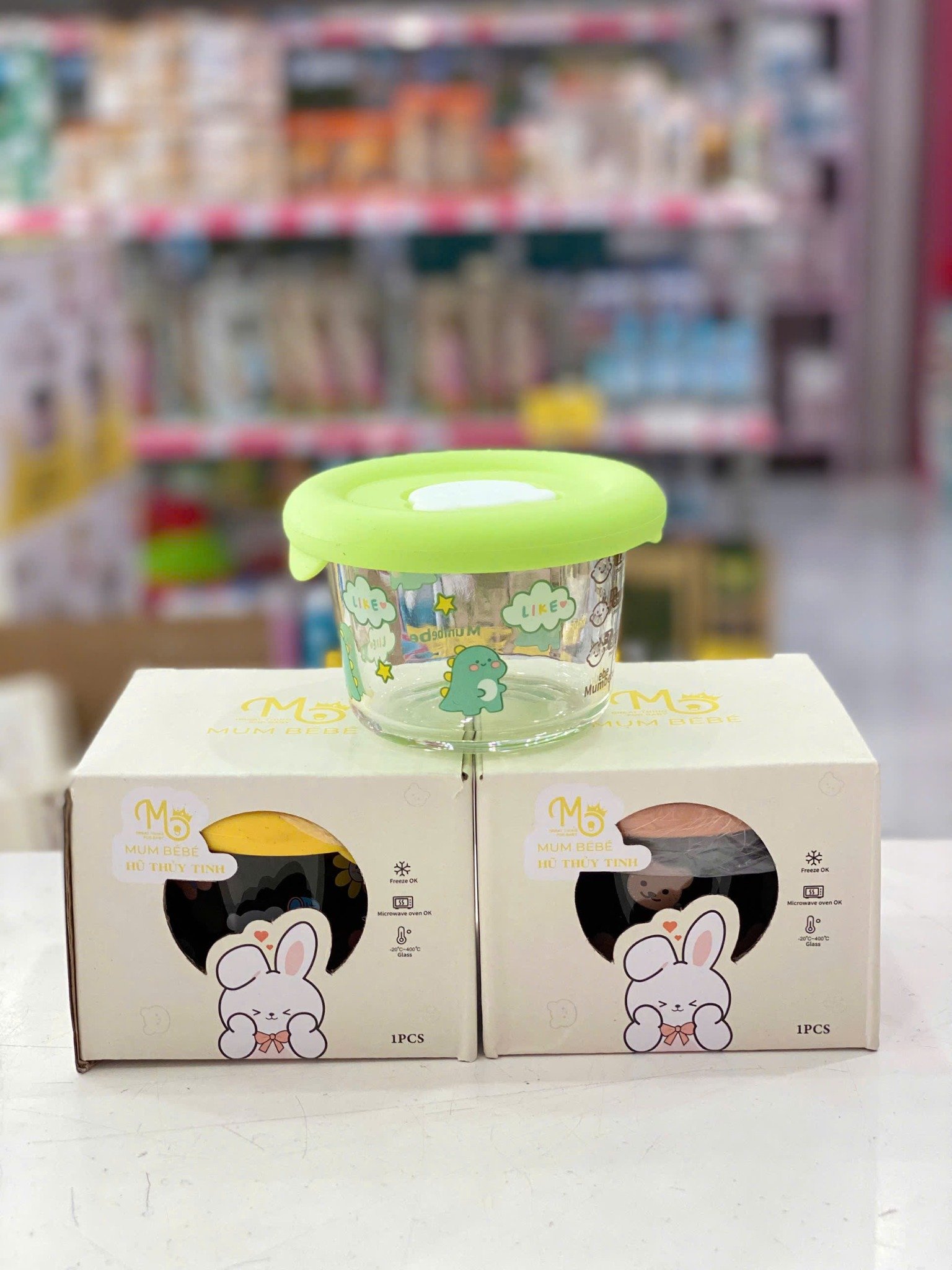 Trữ Thức Ăn Mum Bebe Thủy Tinh 140ML