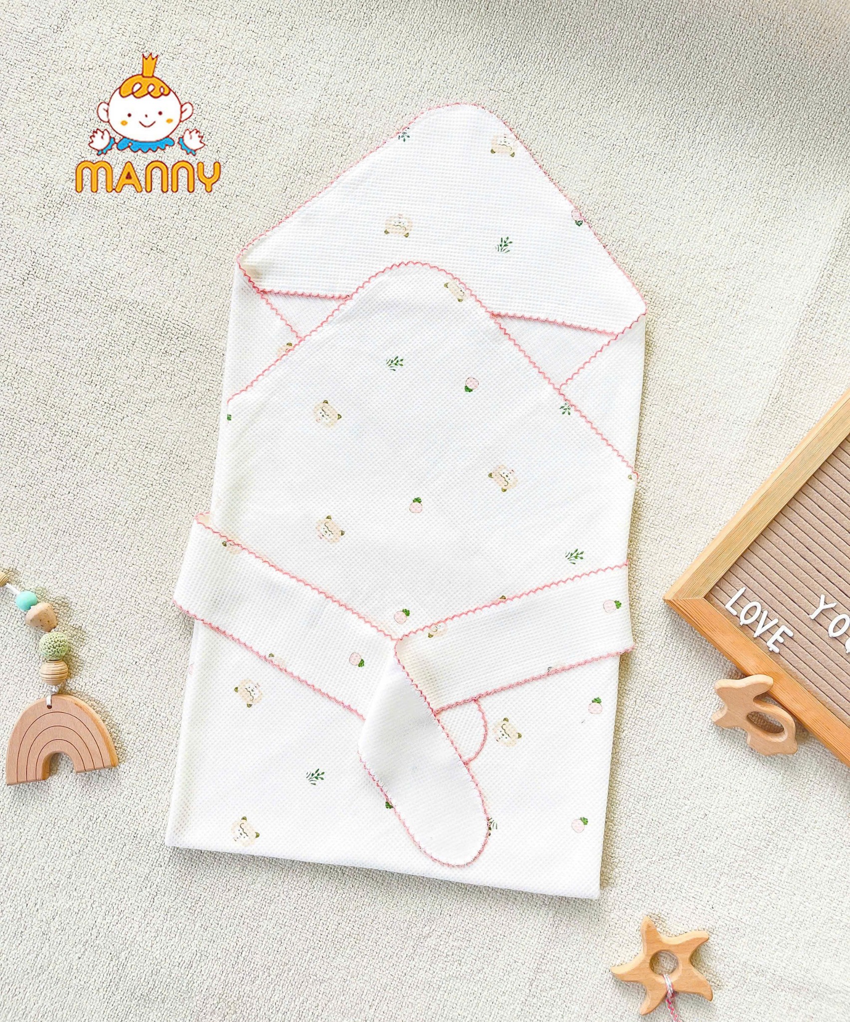 Khăn Choàng Ủ Manny Waffle