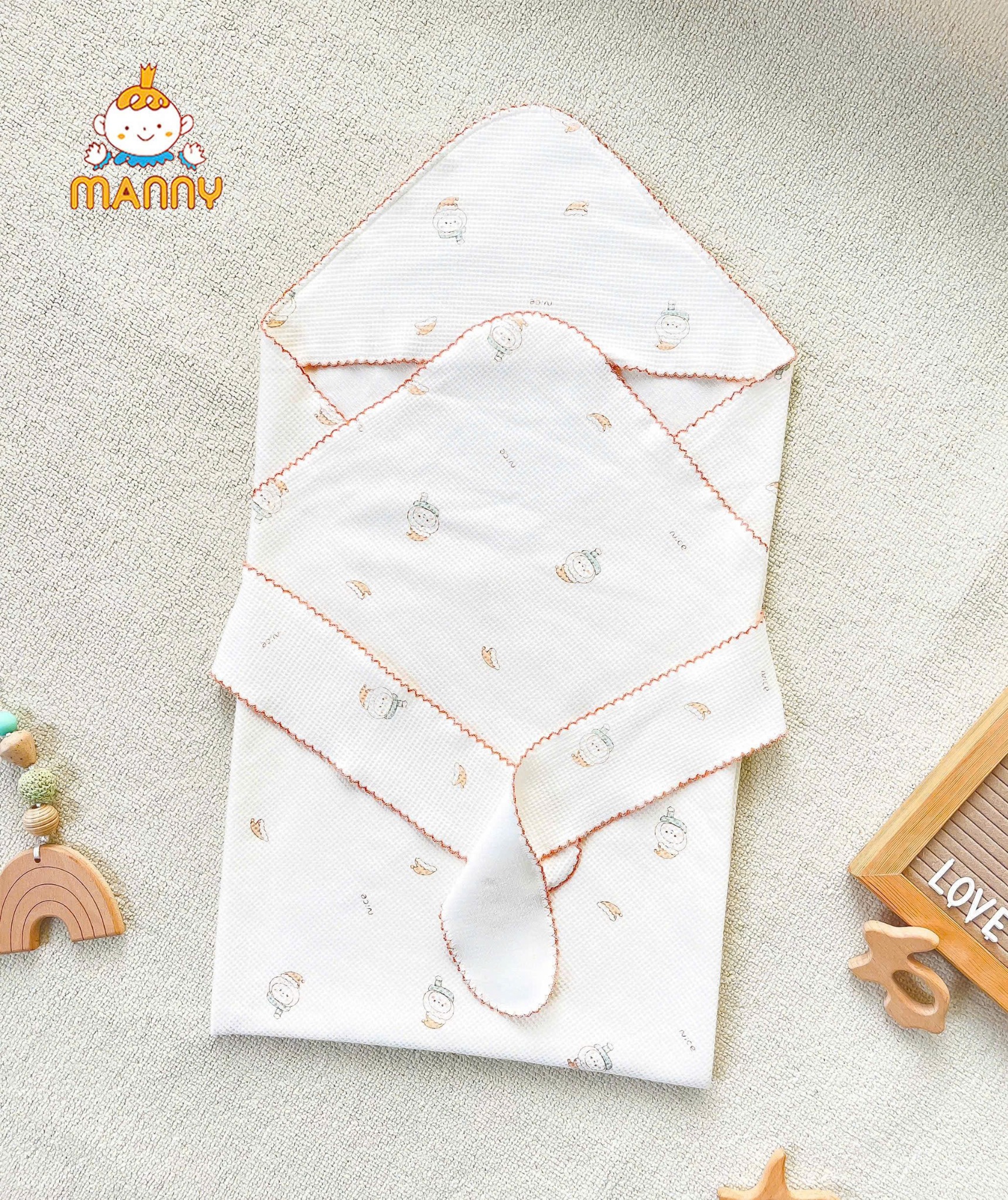 Khăn Choàng Ủ Manny Waffle