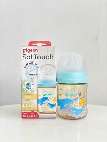 Bình Sữa Pigeon PPSU Softouch Baby Đại Dương 160ML