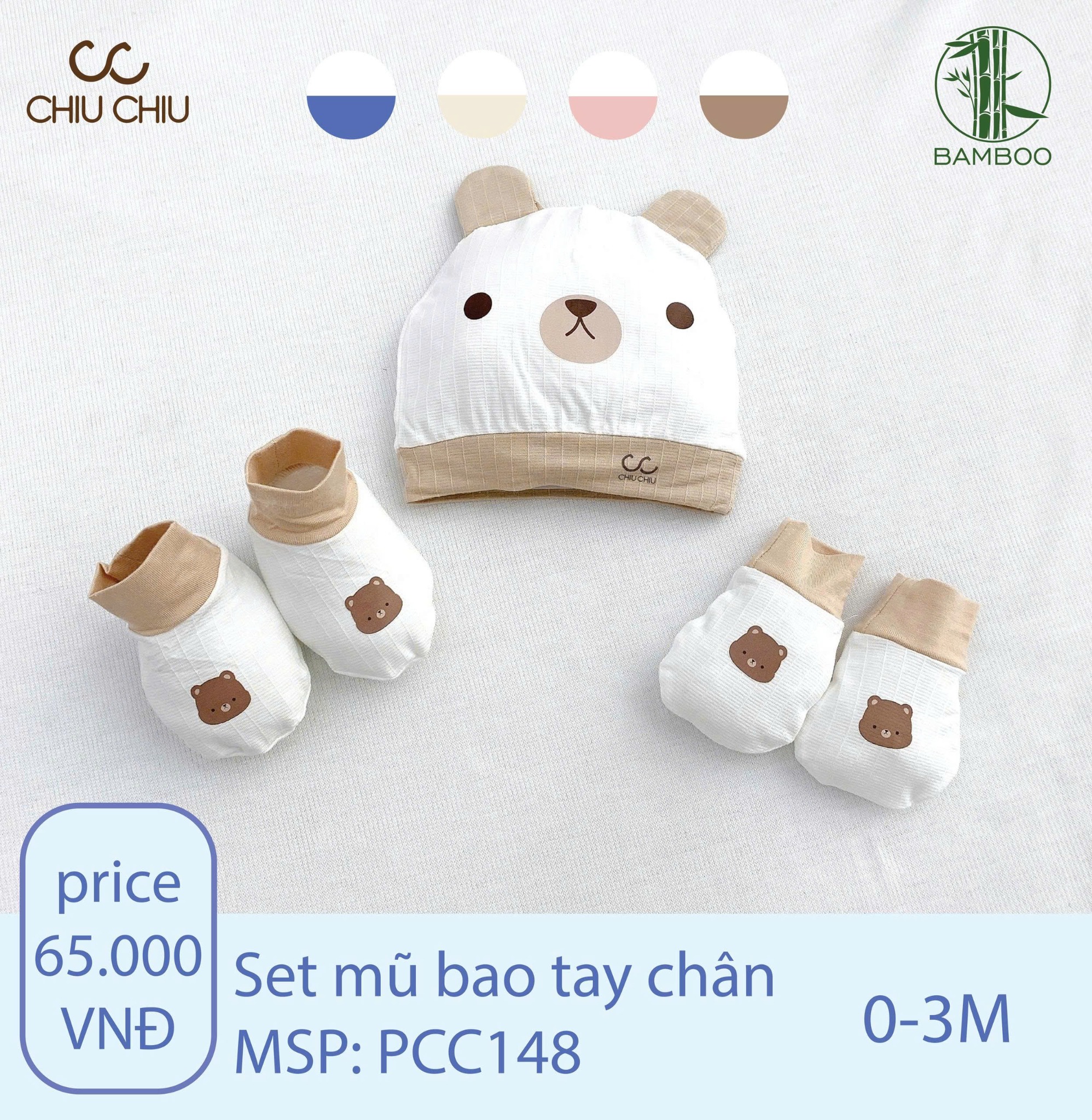 Set Nón - Bao Tay Chân Chiuchiu PCC 148