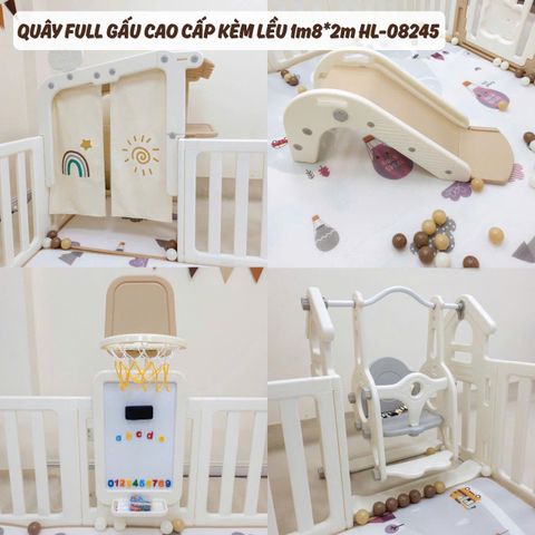 Quây Nhựa Holla Full Gấu Cao Cấp Kèm Lều HL 08245