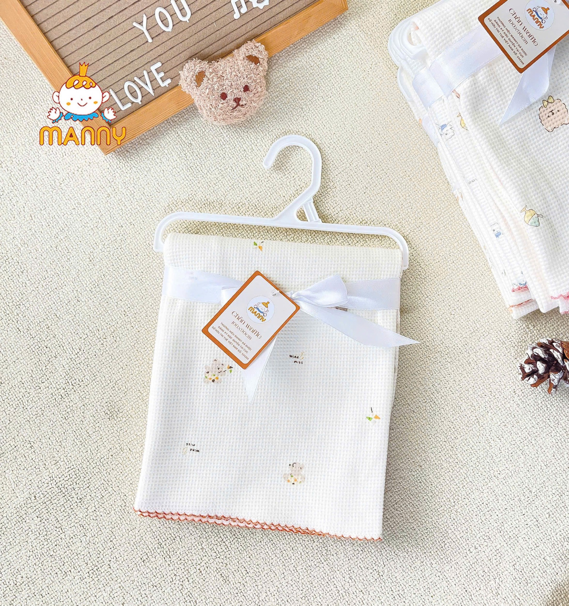 Chăn Manny Waffle LướI