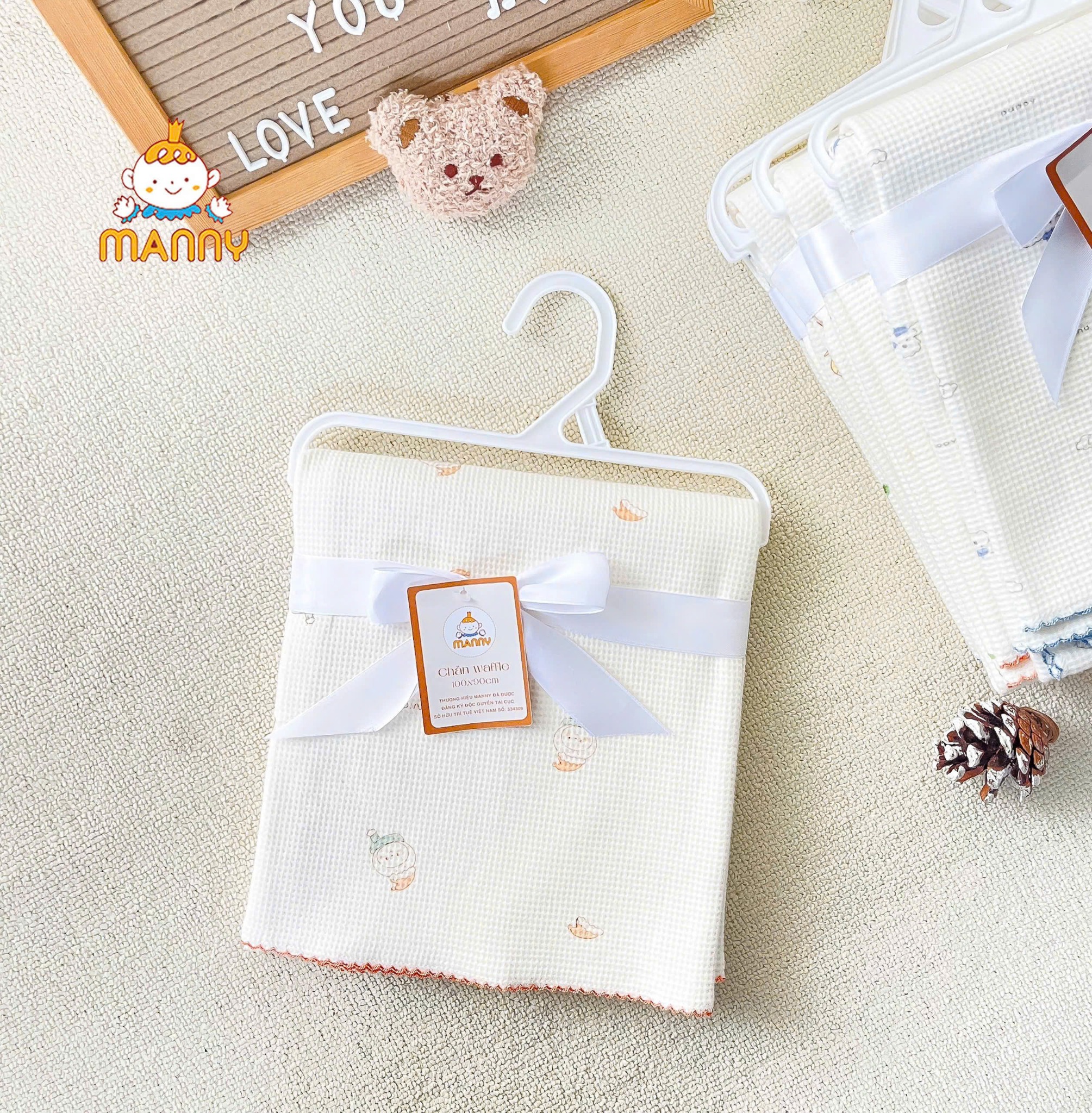 Chăn Manny Waffle LướI