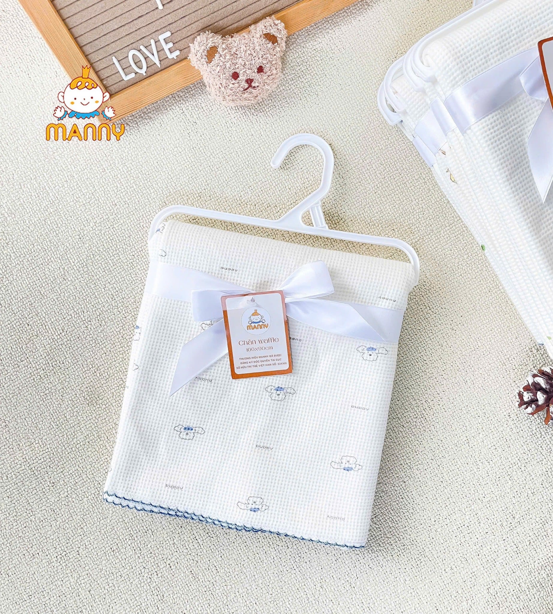 Chăn Manny Waffle LướI