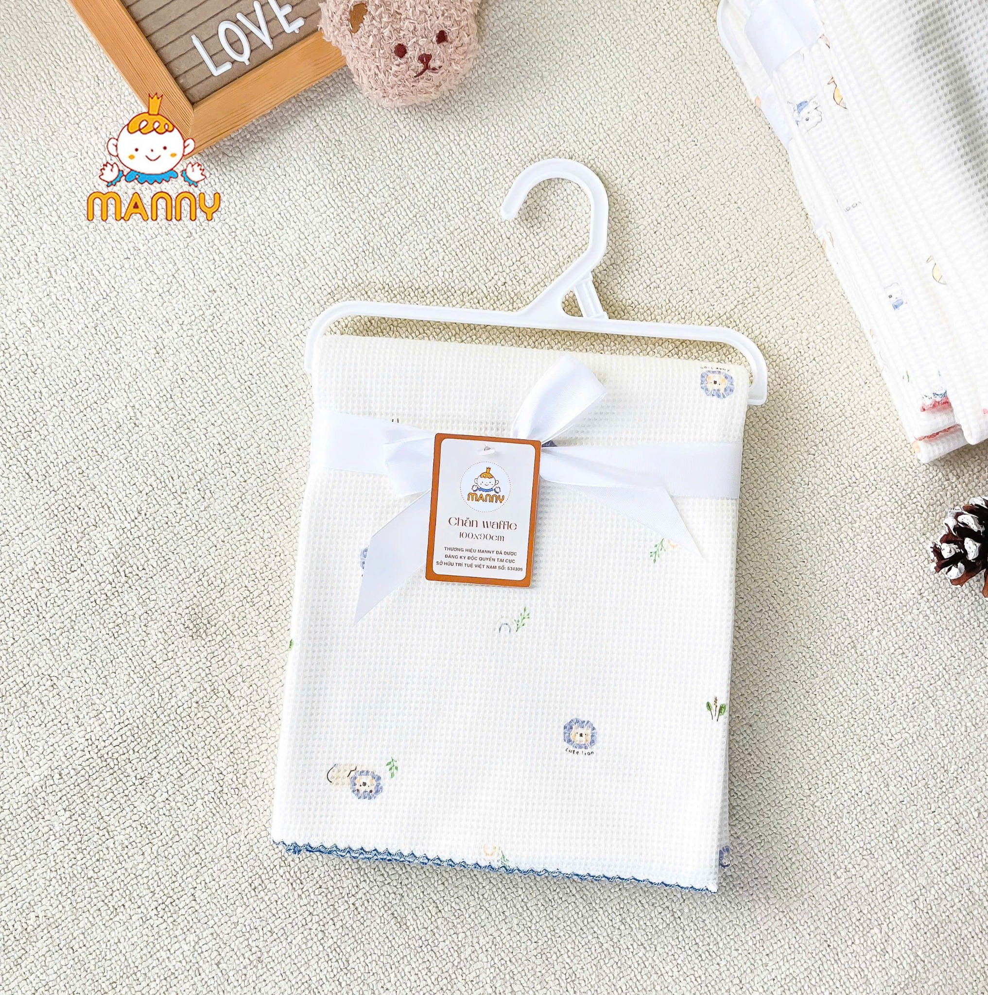 Chăn Manny Waffle LướI