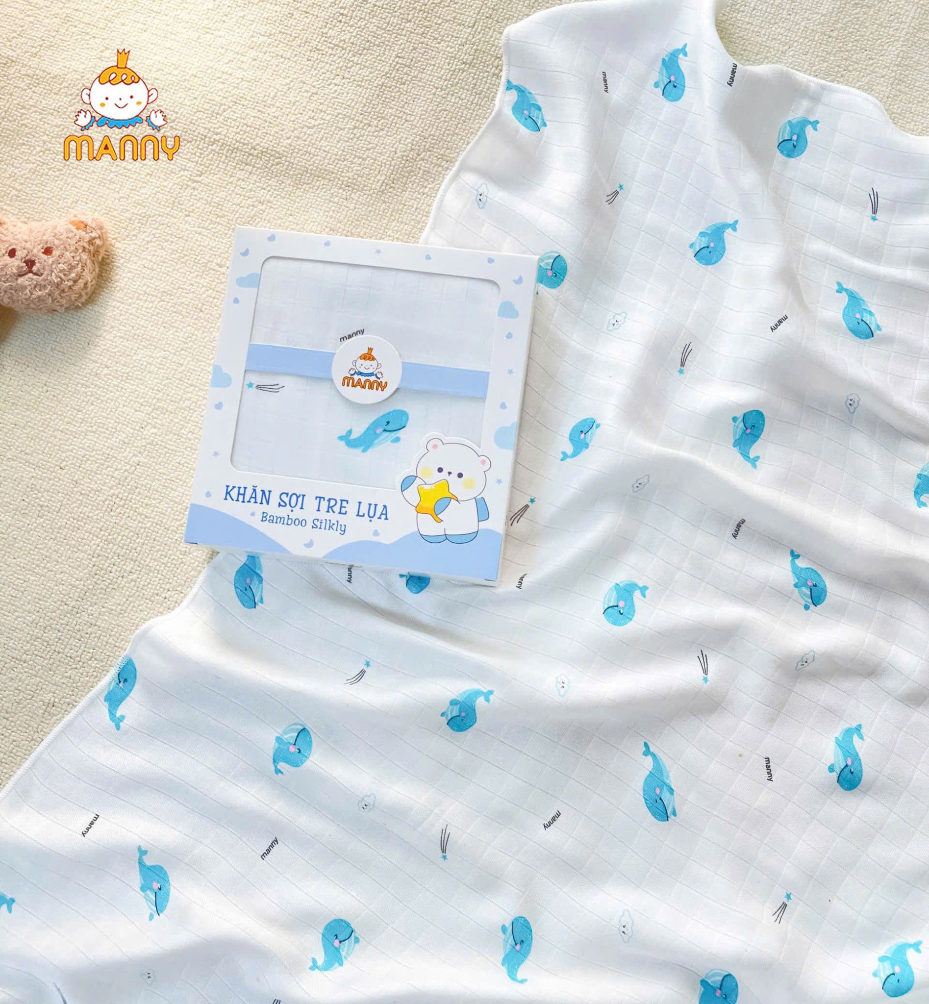 Khăn Tắm - Quấn Manny Sợi Tre