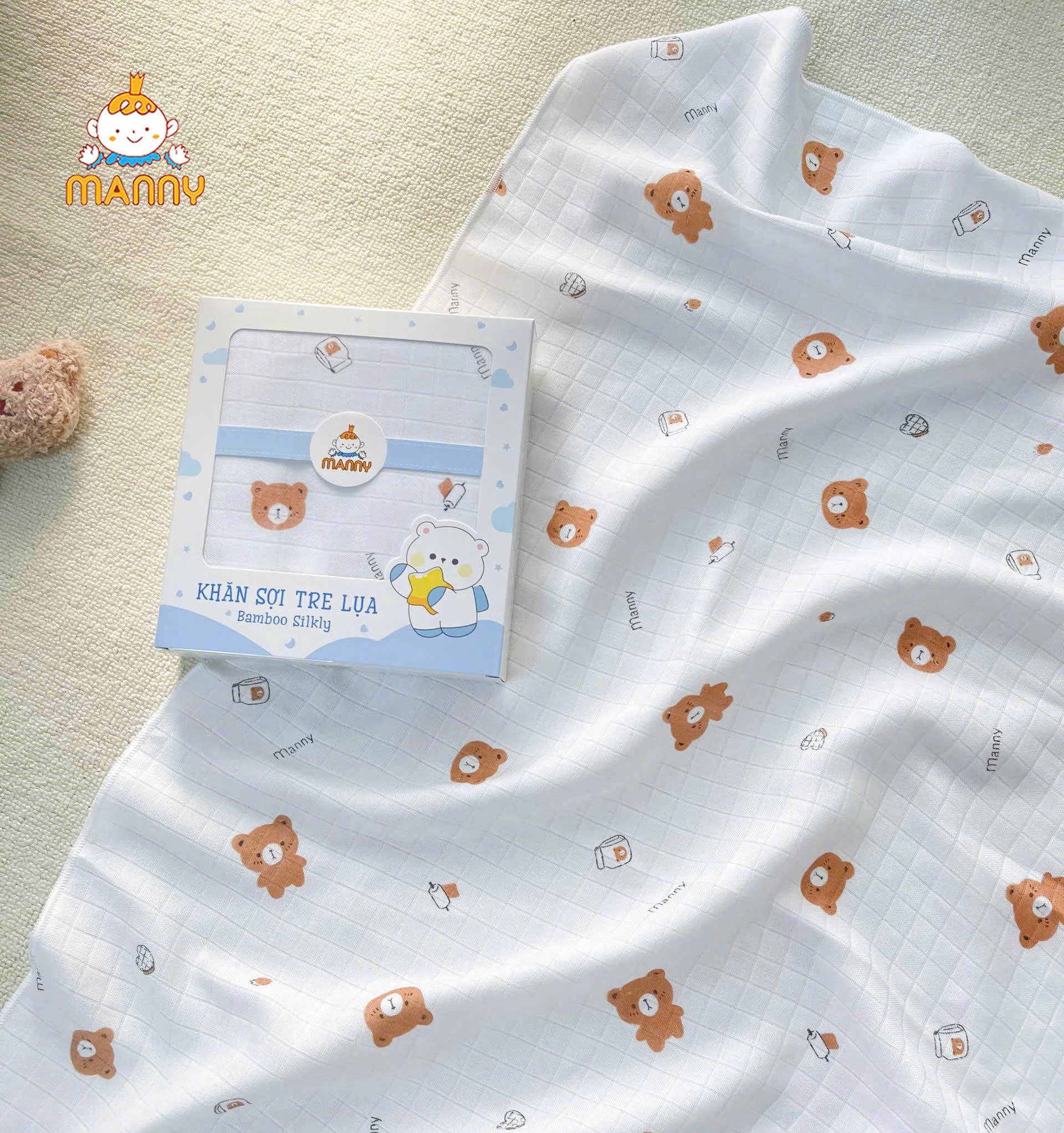 Khăn Tắm - Quấn Manny Sợi Tre