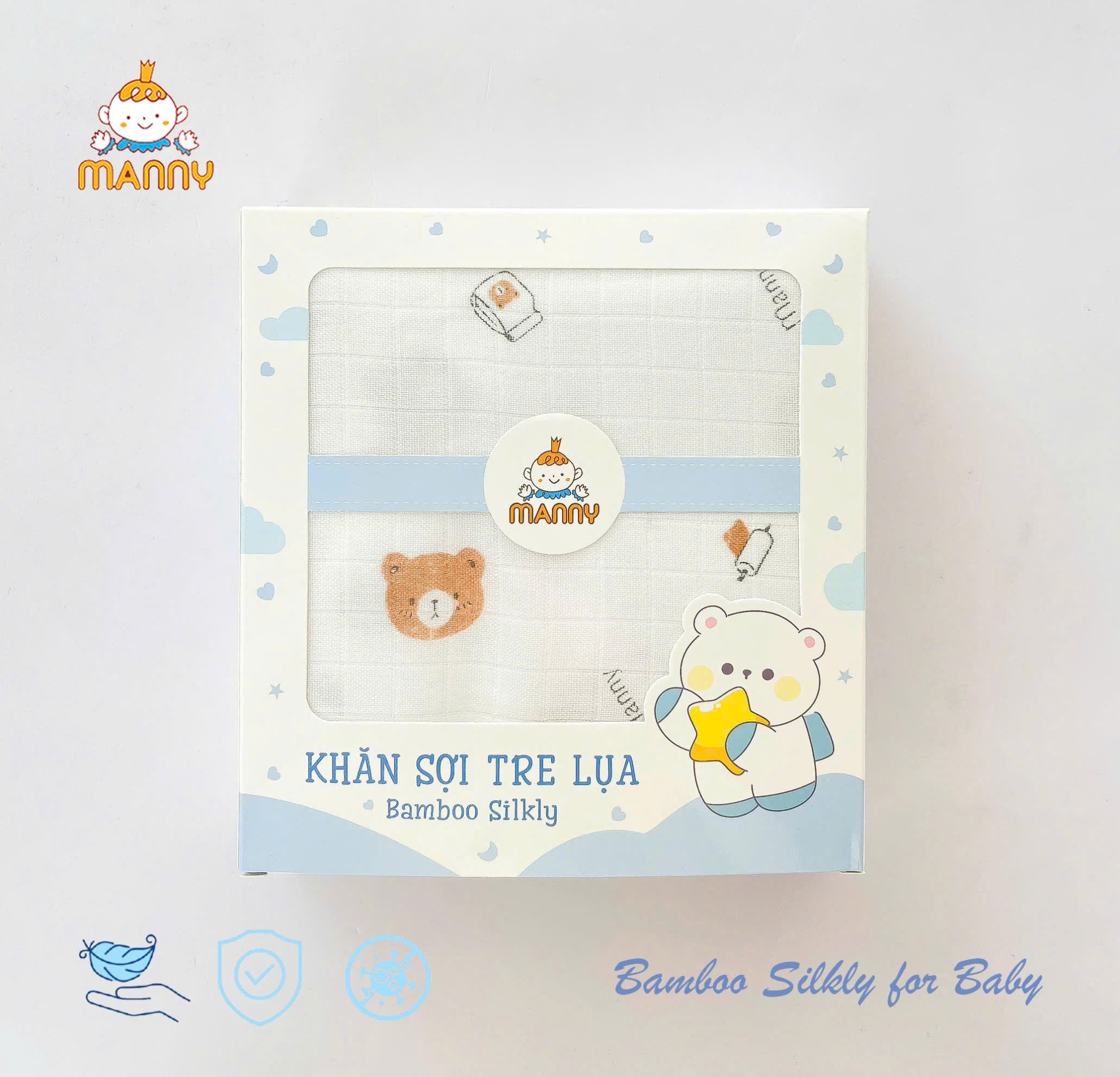 Khăn Tắm - Quấn Manny Sợi Tre