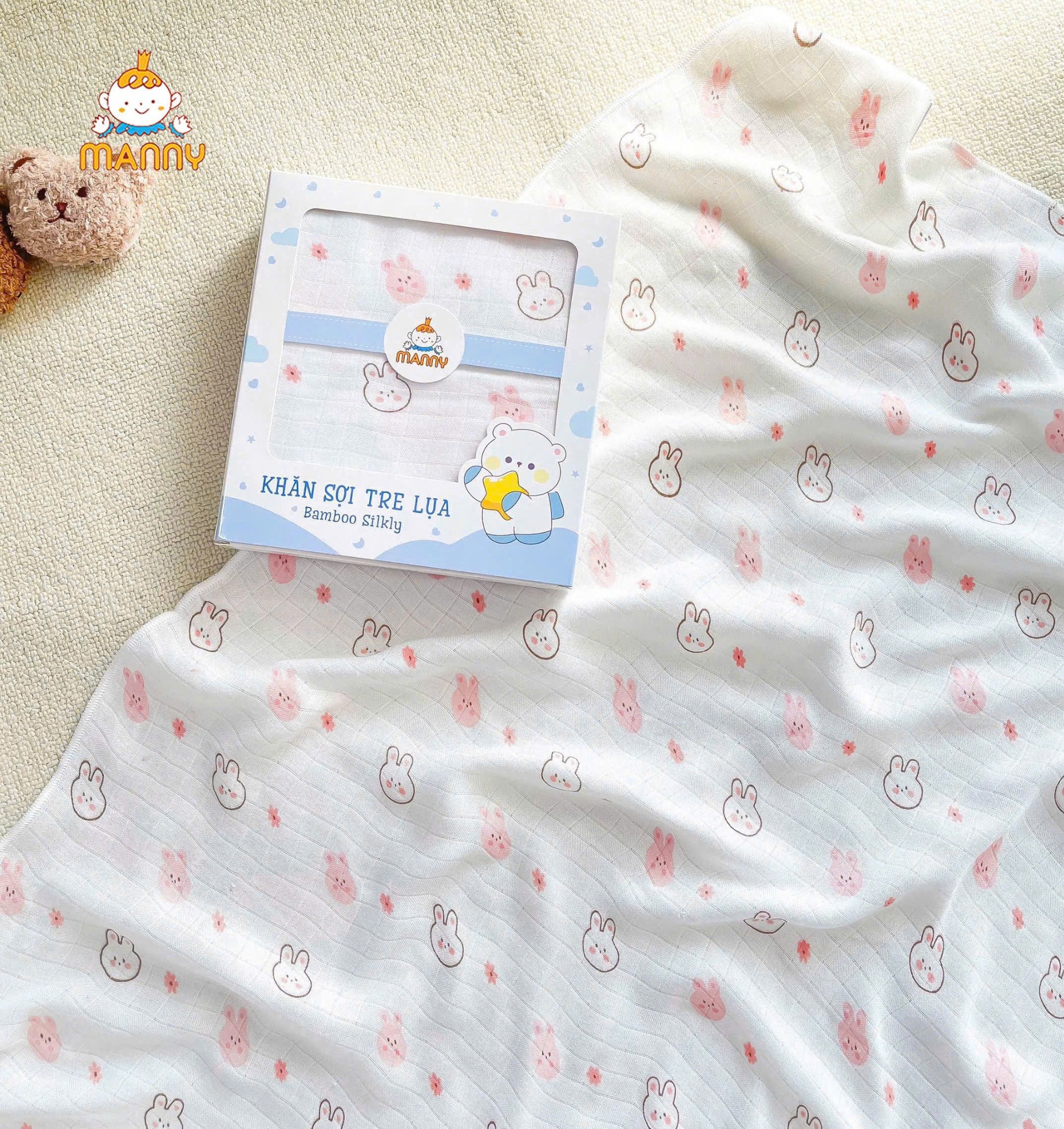 Khăn Tắm - Quấn Manny Sợi Tre