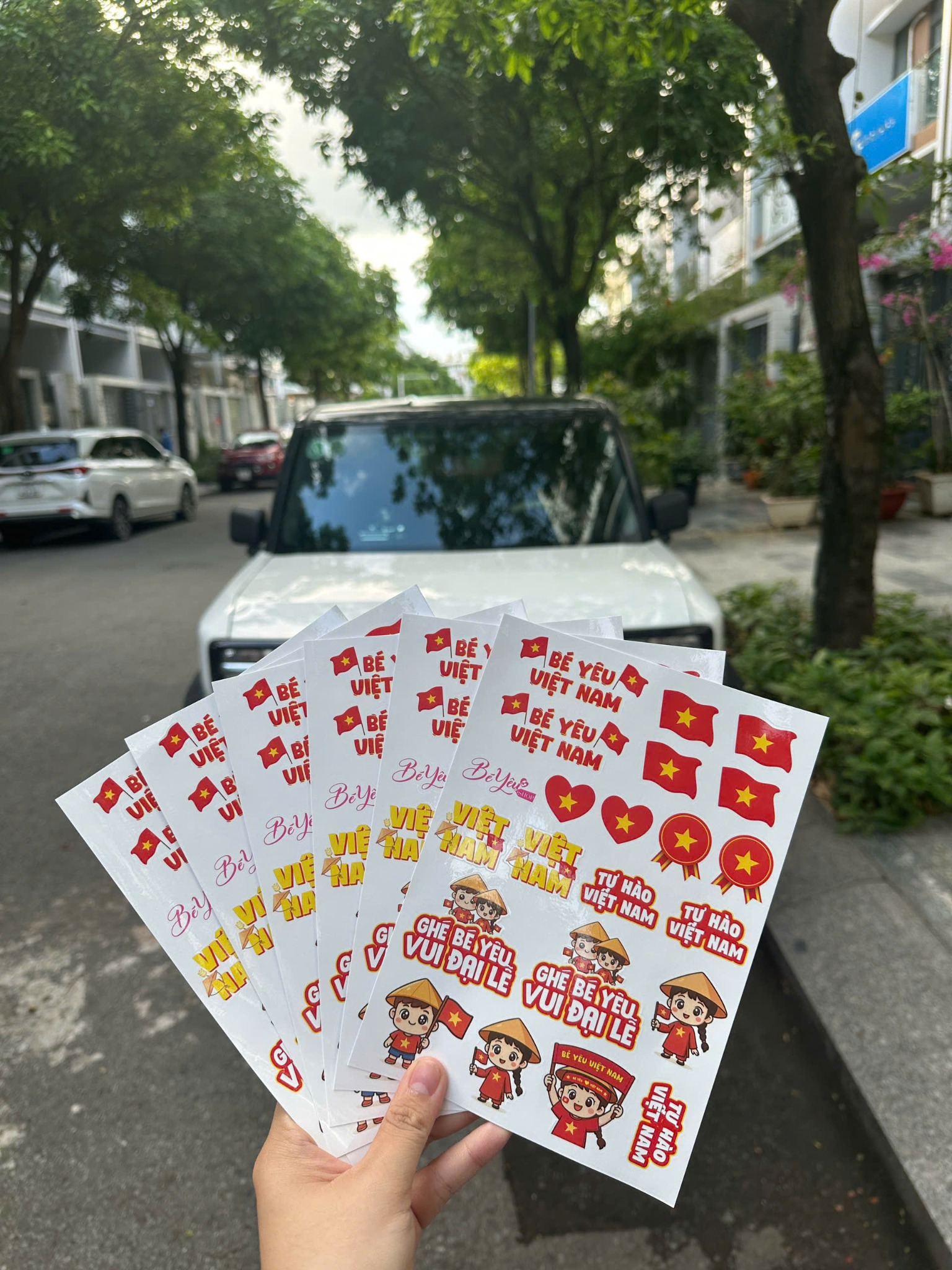Sticker Em Bé Yêu Nước