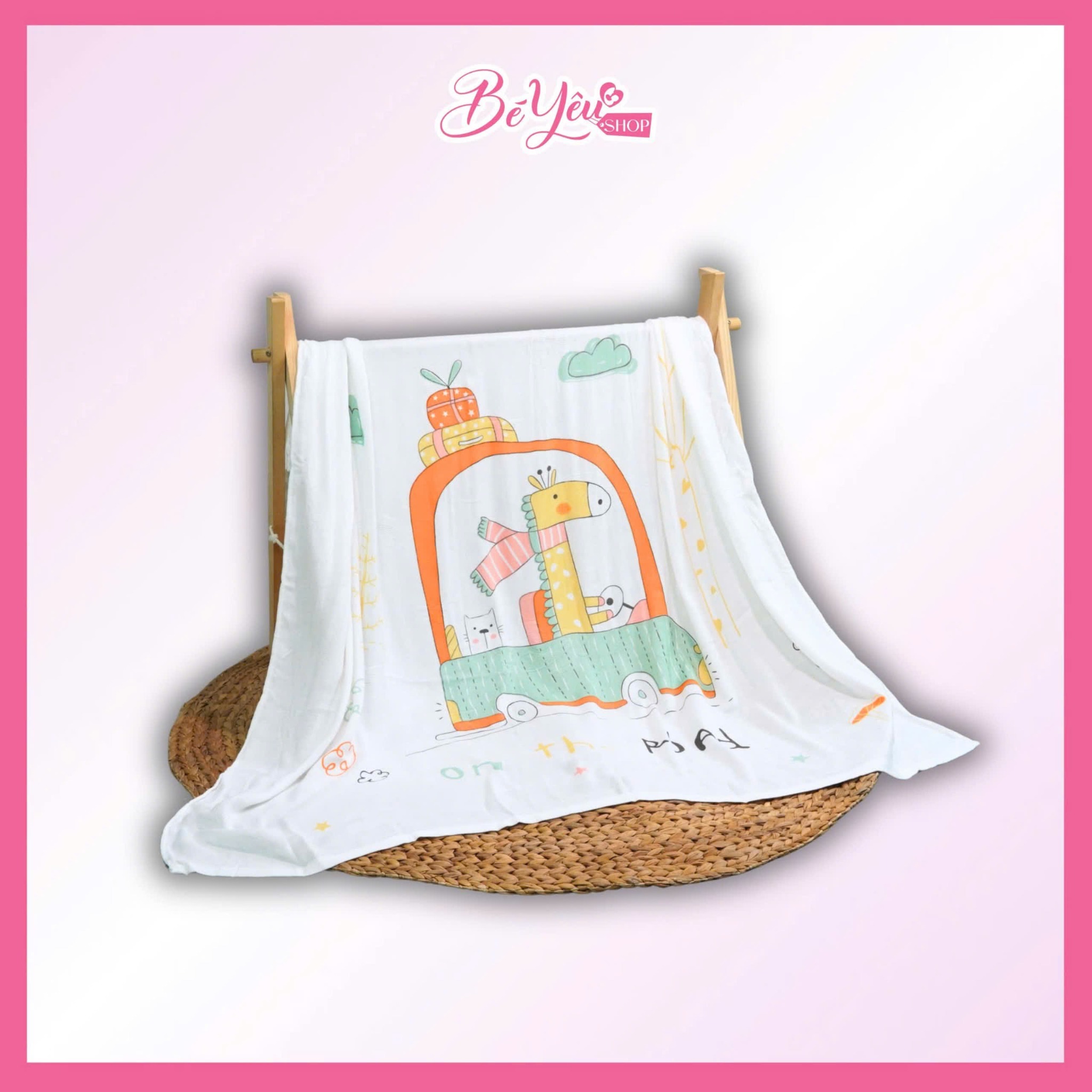 Khăn Tắm - Quấn Manny Tre Lụa In Hình