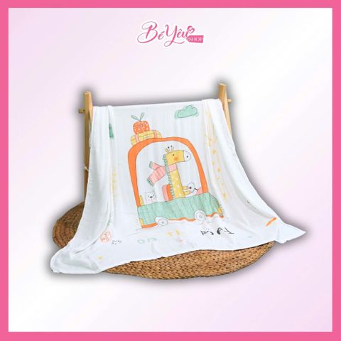 Khăn Tắm - Quấn Manny Tre Lụa In Hình