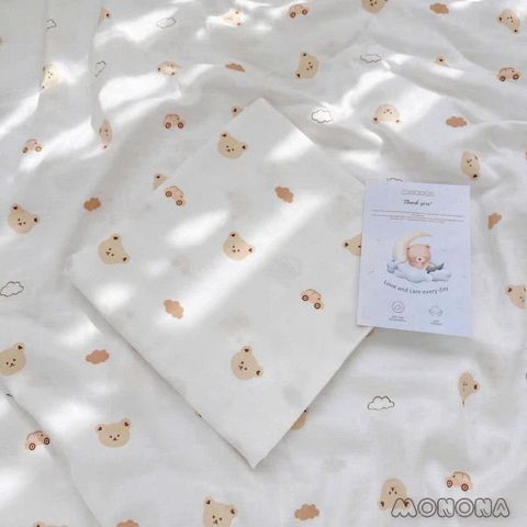 Khăn Tắm - Quấn Monona Sợi Tre 2 Lớp Mnn134A - Set 2 Cái