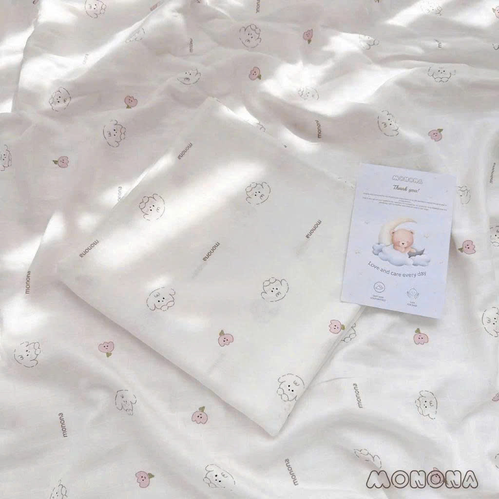 Khăn Tắm - Quấn Monona Sợi Tre 2 Lớp Mnn134A - Set 2 Cái