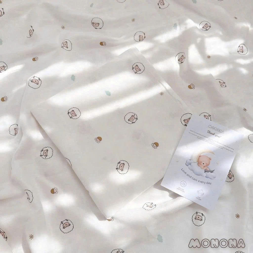 Khăn Tắm - Quấn Monona Sợi Tre 2 Lớp Mnn134A - Set 2 Cái