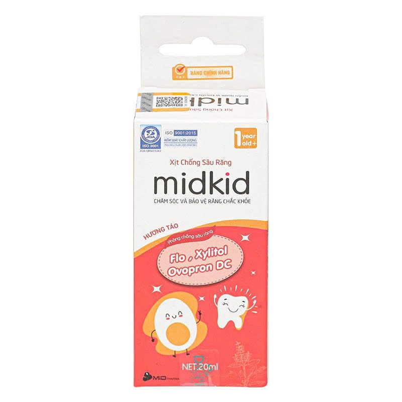 DDBK Midkid Xịt Chống Sâu Răng Hương Táo