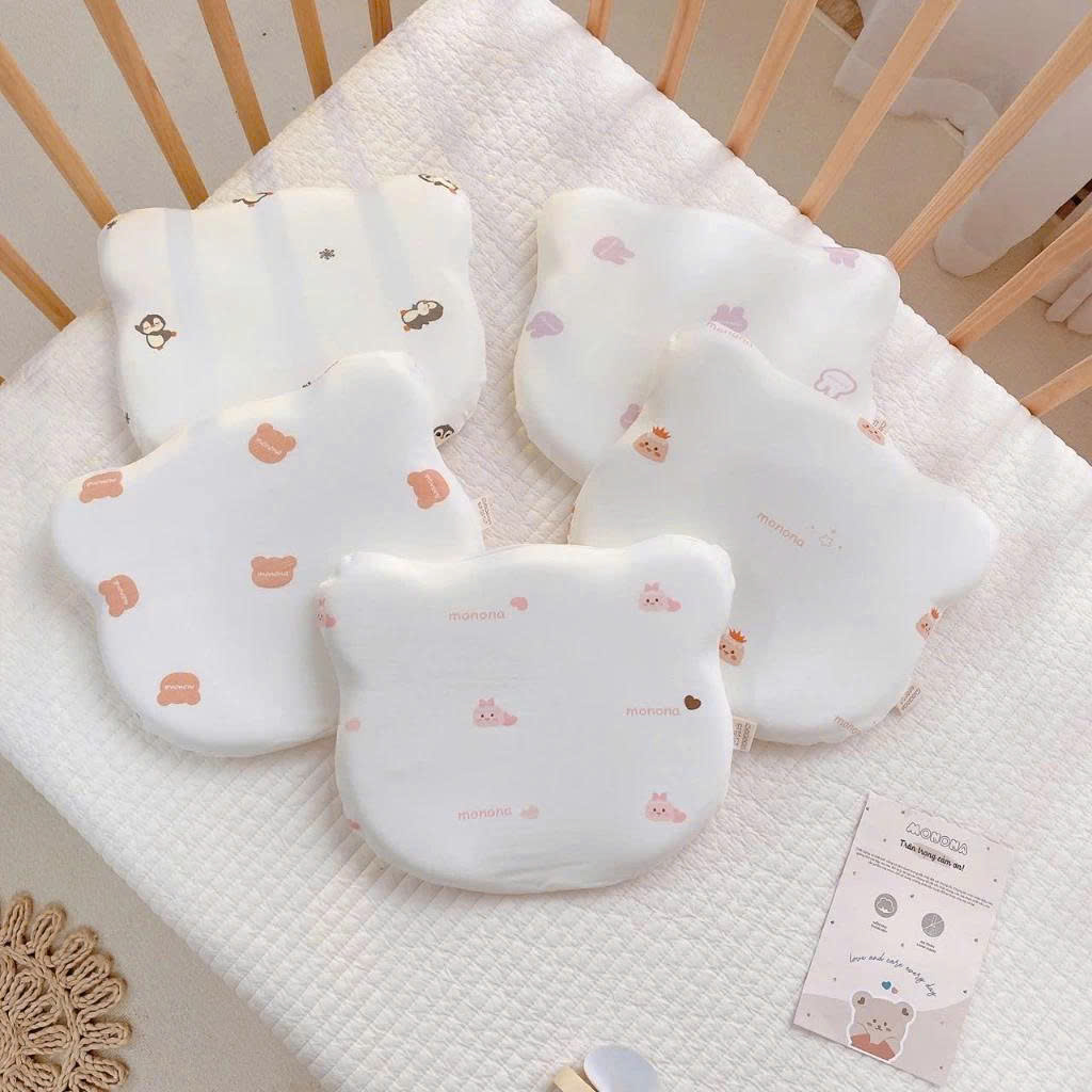 Gối Nằm Monona Cao Su Lõm Gấu MN047