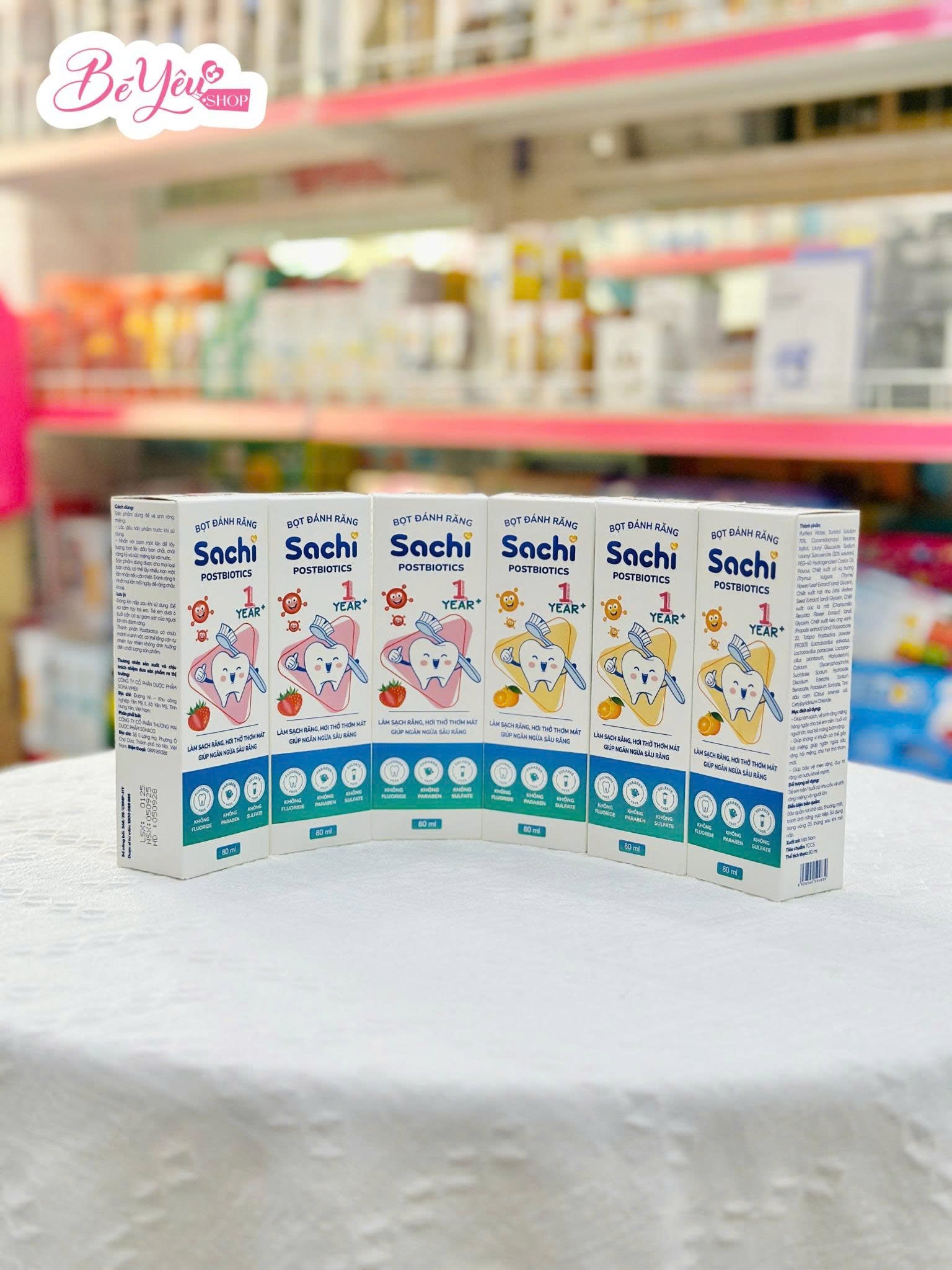 Bọt Đánh Răng Sachi Postbiotics