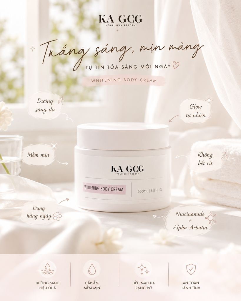 Kem Dưỡng Trắng Da Toàn Thân WHITENING BODY CREAM KA GCG
