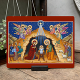  Gia Đình Thánh Gia Cổ Xưa – Tranh Công Giáo Khung Cảnh Giáng Sinh 