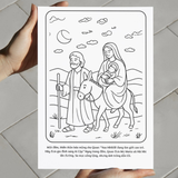  Tranh Tô Màu Cho Bé – Chủ Đề Hành Trình Tình Yêu Của Hài Nhi Giêsu 
