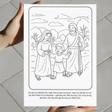  Tranh Tô Màu Cho Bé – Chủ Đề Hành Trình Tình Yêu Của Hài Nhi Giêsu 