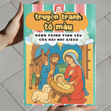  Tranh Tô Màu Cho Bé – Chủ Đề Hành Trình Tình Yêu Của Hài Nhi Giêsu 