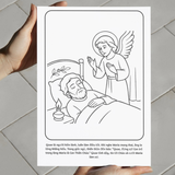  Tranh Tô Màu Cho Bé – Chủ Đề Hành Trình Tình Yêu Của Hài Nhi Giêsu 