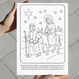  Tranh Tô Màu Cho Bé – Chủ Đề Hành Trình Tình Yêu Của Hài Nhi Giêsu 