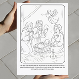  Tranh Tô Màu Cho Bé – Chủ Đề Hành Trình Tình Yêu Của Hài Nhi Giêsu 
