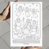  Tranh Tô Màu Cho Bé – Chủ Đề Hành Trình Tình Yêu Của Hài Nhi Giêsu 