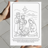  Tranh Tô Màu Cho Bé – Chủ Đề Hành Trình Tình Yêu Của Hài Nhi Giêsu 