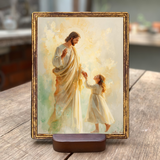  Tranh Công Giáo Cầu Nguyện – Hình Ảnh Chúa Giêsu Và Trẻ Em | Tranh Gỗ Trang Trí Mang Ý Nghĩa Đức Tin 