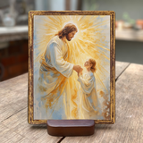  Tranh Công Giáo Cầu Nguyện – Hình Ảnh Chúa Giêsu Và Trẻ Em | Tranh Gỗ Trang Trí Mang Ý Nghĩa Đức Tin 