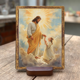  Tranh Công Giáo Cầu Nguyện – Hình Ảnh Chúa Giêsu Và Trẻ Em | Tranh Gỗ Trang Trí Mang Ý Nghĩa Đức Tin 