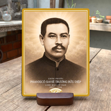  Hình Cha Trương Bửu Diệp in trực tiếp lên gỗ tự nhiên - tranh gỗ ảnh cha Diệp để bàn cầu nguyện | Beati 